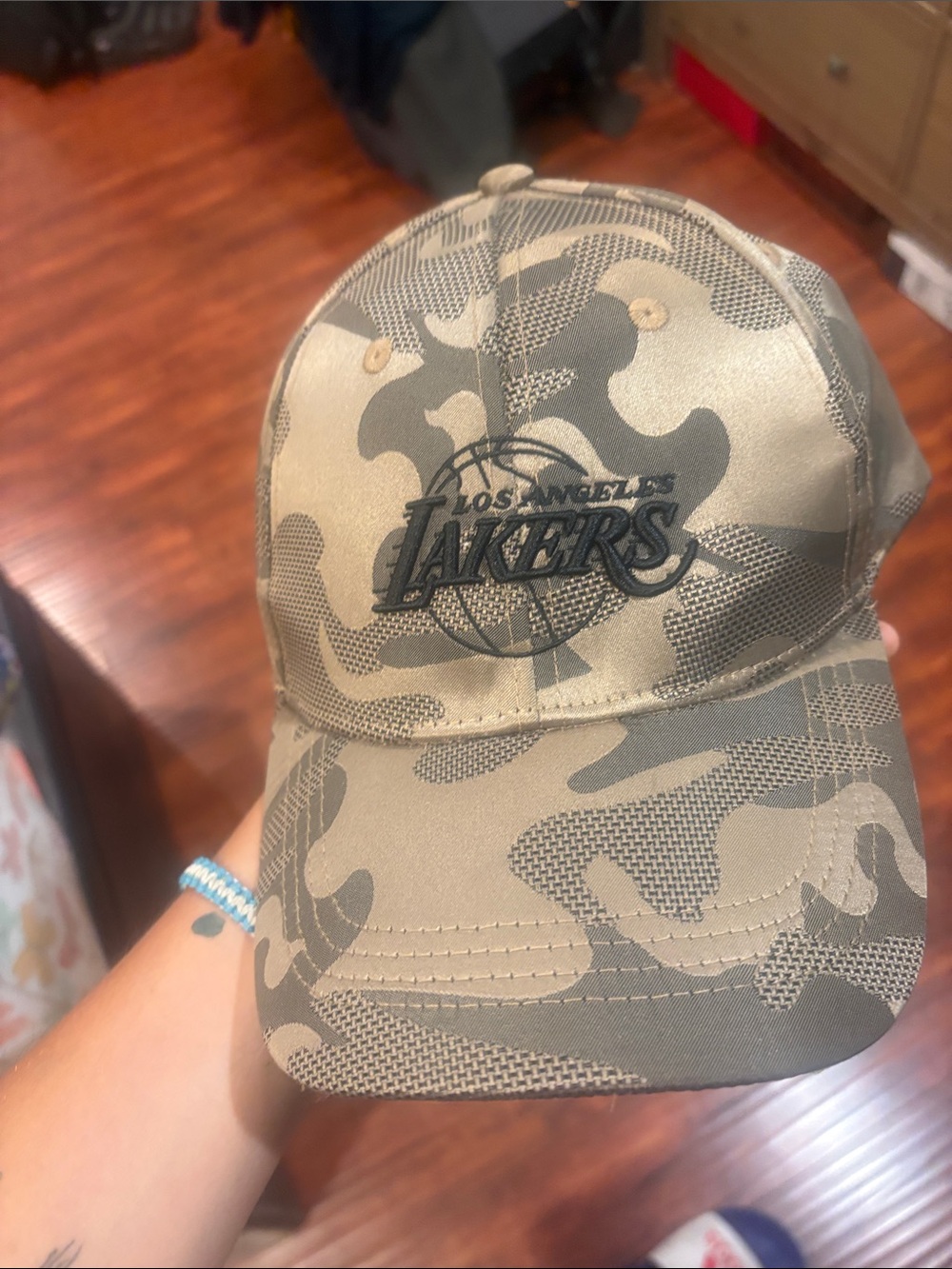 Kids Camouflage Baseball Cap - Olive